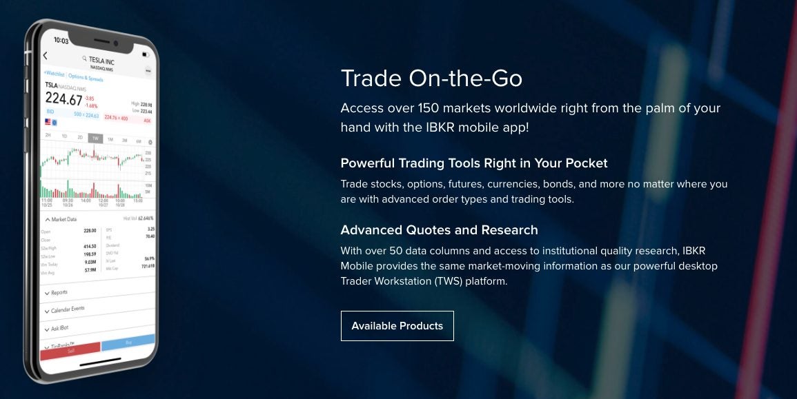 FOREX.com mobile interface