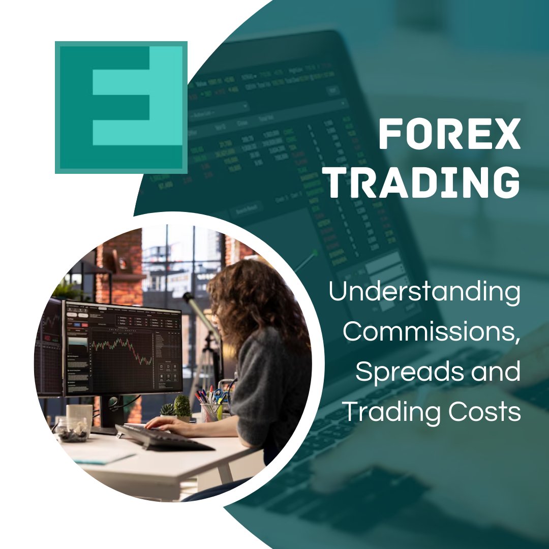 Forex chart showing broker fees and spread zones